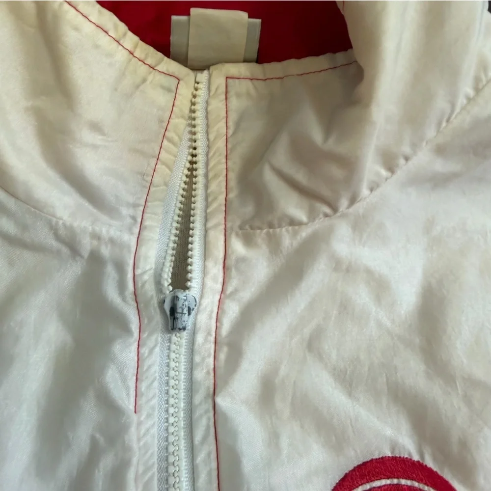 Vintage Nike 90d Red and White Windbreaker Jacket